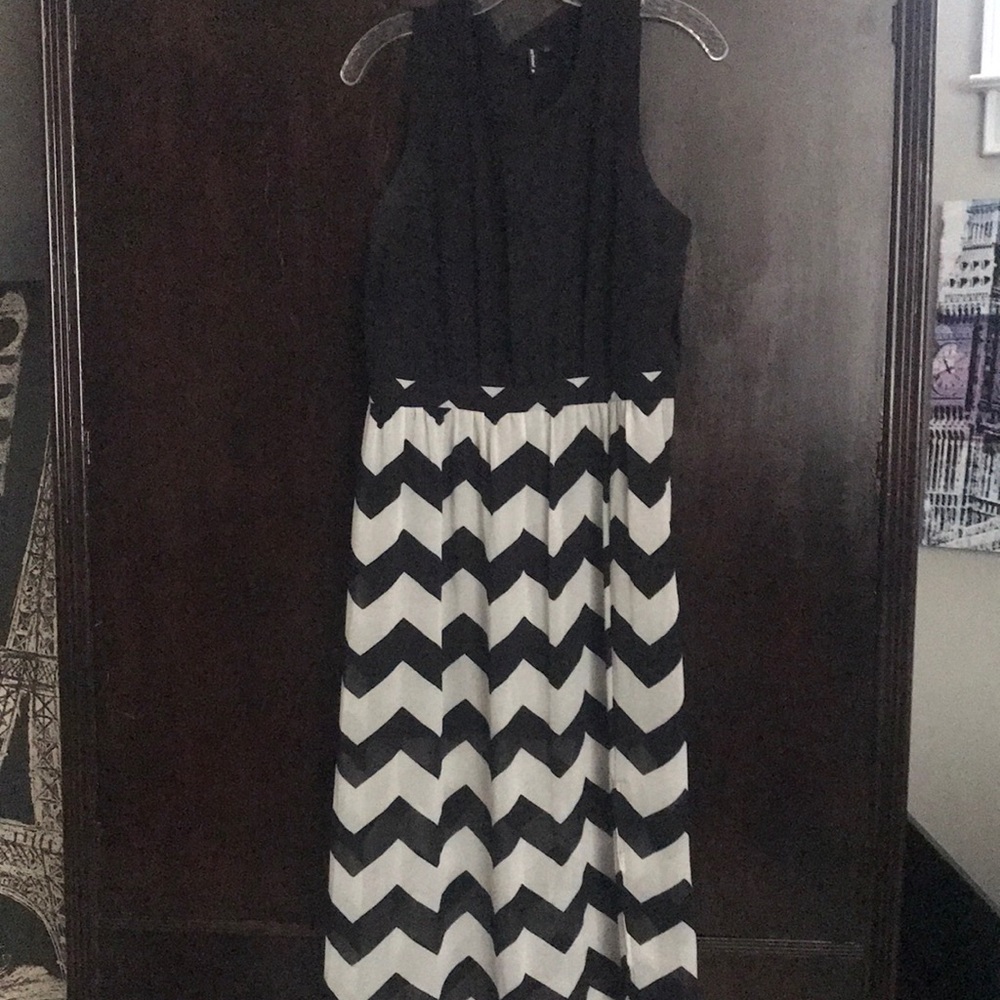 Chevron maxi dress